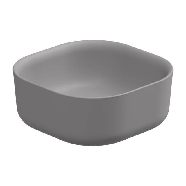 Раковина накладная 42 см GSG Ceramic Design Hit! HILAVQU42038, Fumo Matt