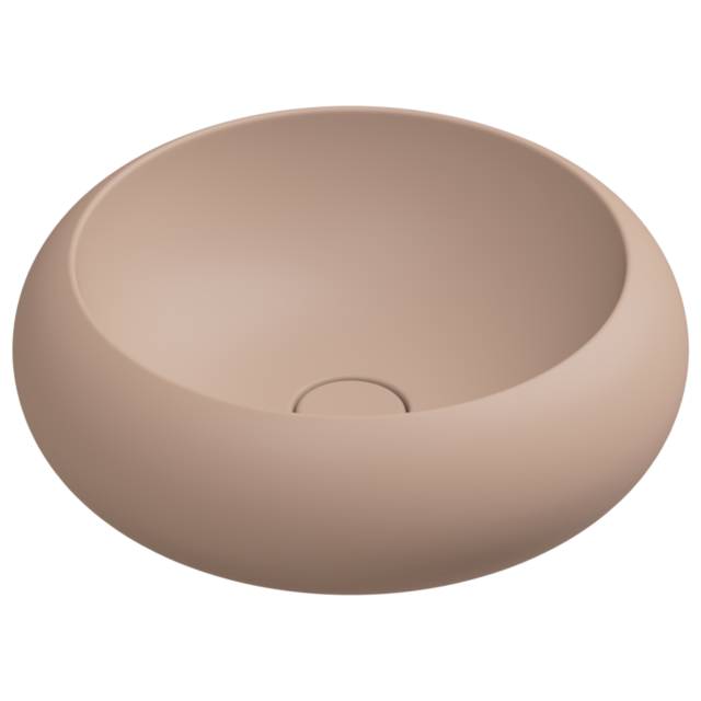 Раковина накладная 42 см GSG Ceramic Design Petra PELAV42032, Cipria Matt