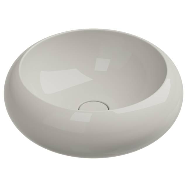 Раковина накладная 42 см GSG Ceramic Design Petra PELAV42013, пергамон глянцевый