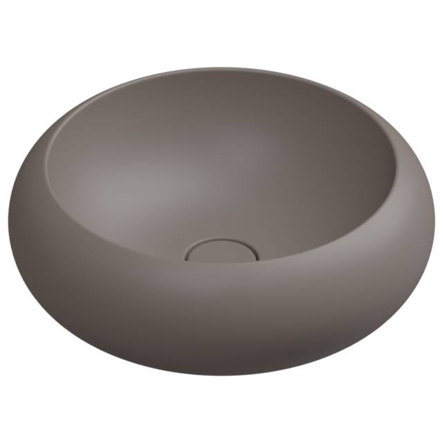 Раковина накладная 42 см GSG Ceramic Design Petra PELAV42029, Tortora Matt