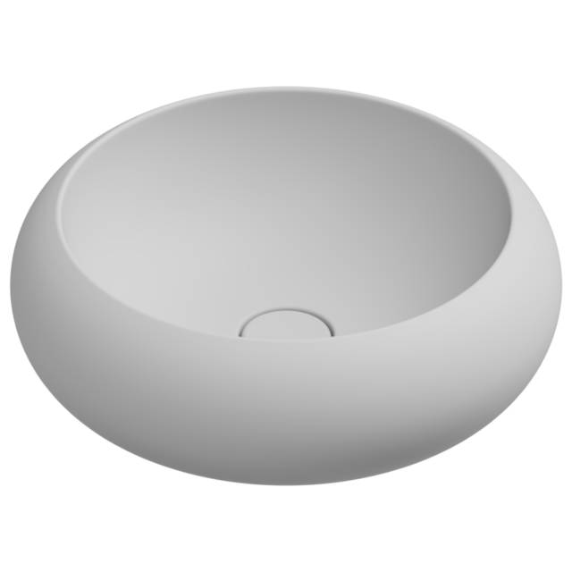 Раковина накладная 42 см GSG Ceramic Design Petra PELAV42001, белый матовый