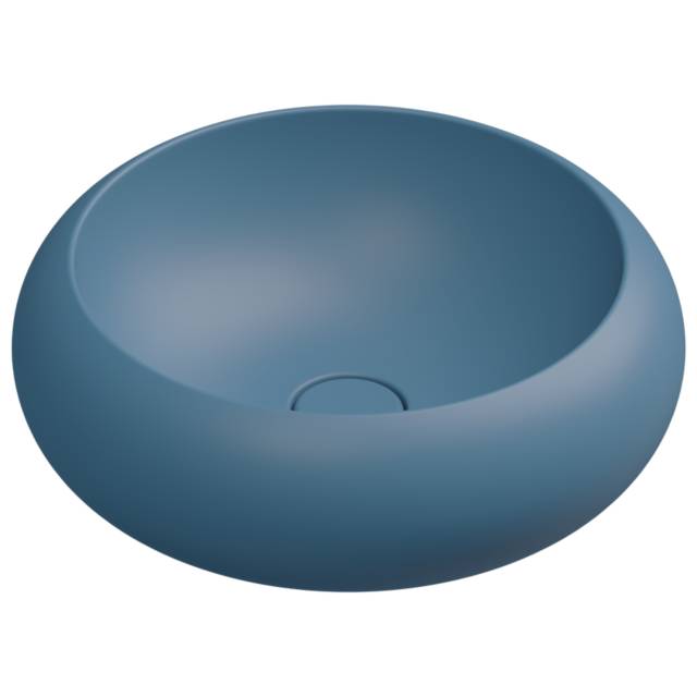 Раковина накладная 42 см GSG Ceramic Design Petra PELAV42027, Denim Matt