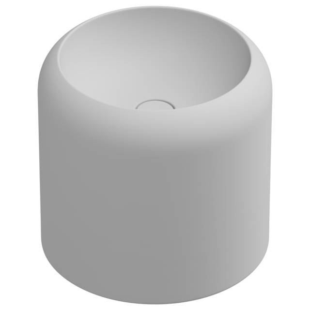 Раковина накладная 42 см GSG Ceramic Design Petra PELAVSECOLFS001, белый матовый