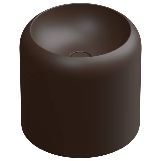 Раковина накладная 42 см GSG Ceramic Design Petra PELAVSECOLFS035, Cacao Matt