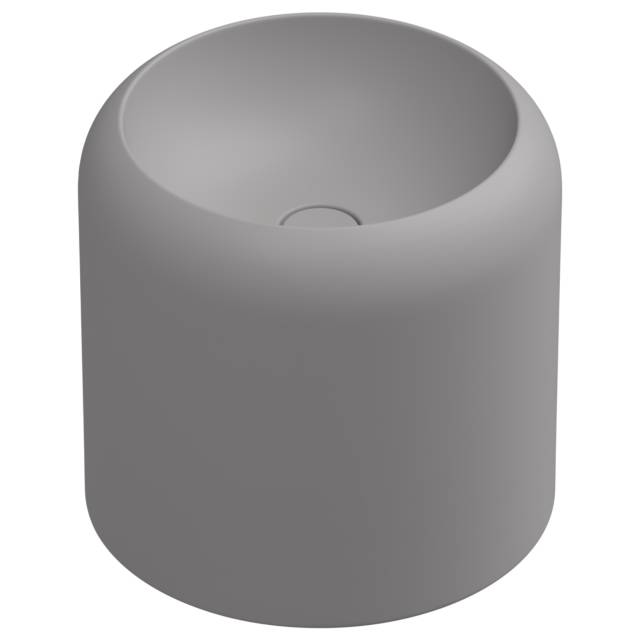 Раковина накладная 42 см GSG Ceramic Design Petra PELAVSECOLFS038, Fumo Matt