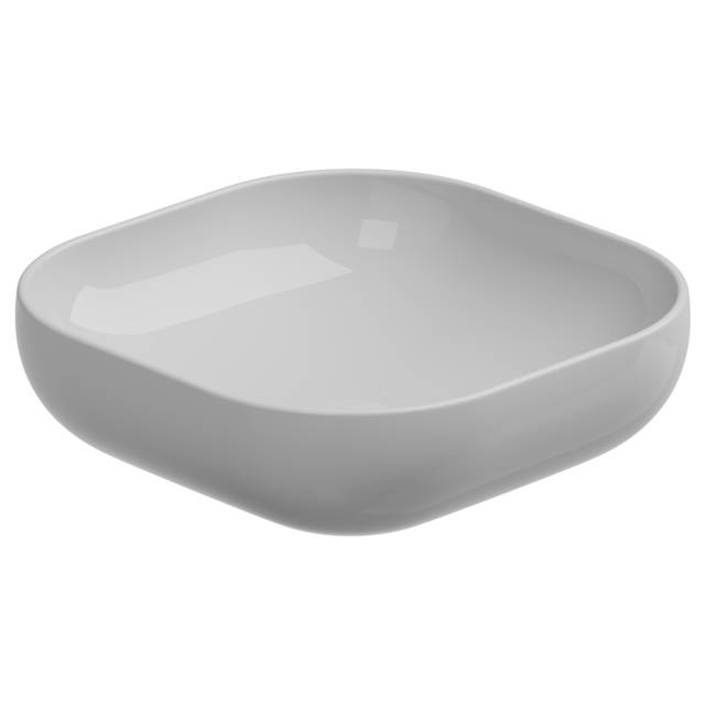 Раковина накладная 45 см GSG Ceramic Design Easy EALAVQU45000, белый глянцевый