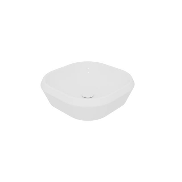 Раковина накладная 45 см GSG Ceramic Design Cruise CRLAVQU45000, белый глянцевый