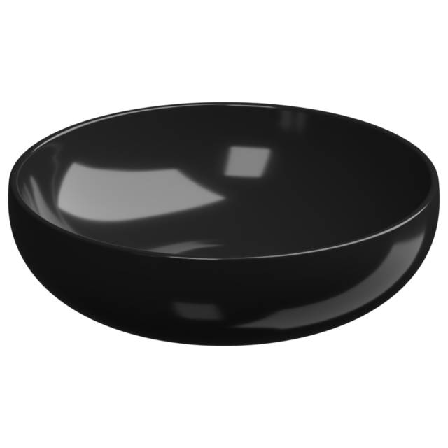 Раковина накладная 45 см GSG Ceramic Design Easy EALAVRO45002, черный глянцевый