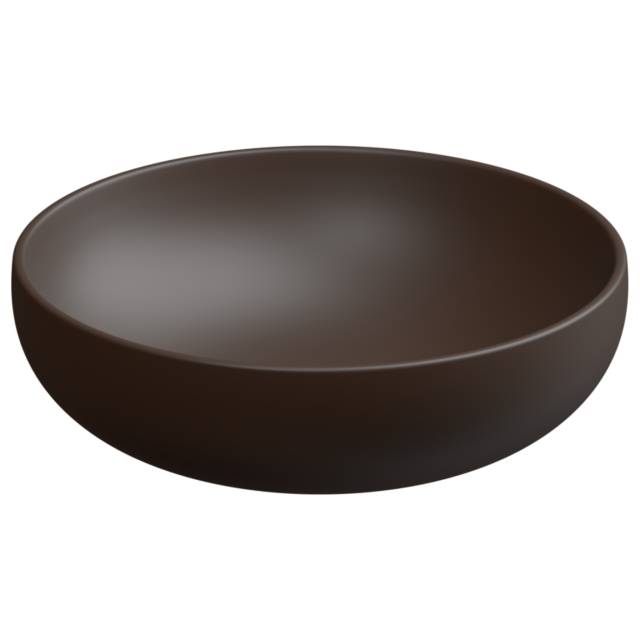 Раковина накладная 45 см GSG Ceramic Design Easy EALAVRO45035, Cacao Matt