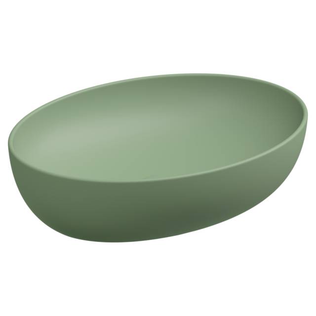 Раковина накладная 55x42 см GSG Ceramic Design Easy EALAVOV55031, Salvia Matt