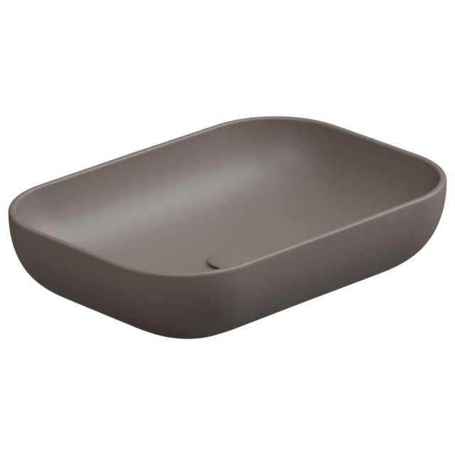 Раковина накладная 60x42 см GSG Ceramic Design Easy EALAVRE60029, Tortora Matt