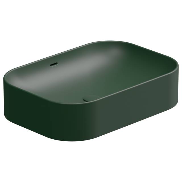 Раковина накладная 60x42 см GSG Ceramic Design Easy EALAVTP60036, Smeraldo Matt