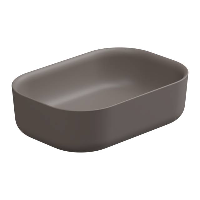 Раковина накладная 60x42 см GSG Ceramic Design Hit! HILAVRE60029, Tortora Matt