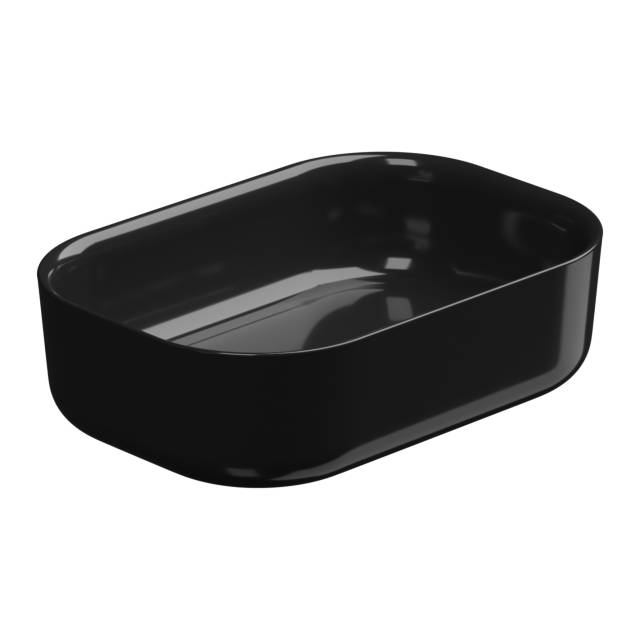 Раковина накладная 60x42 см GSG Ceramic Design Hit! HILAVRE60002, черный глянцевый