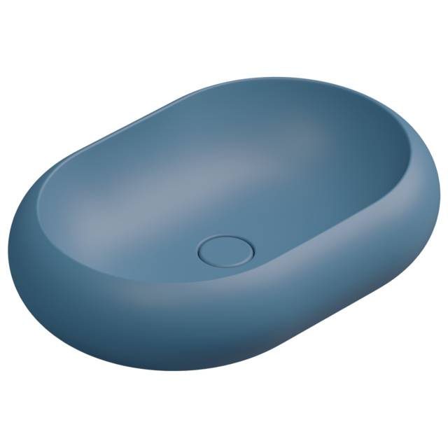 Раковина накладная 60x42 см GSG Ceramic Design Petra PELAV60027, Denim Matt