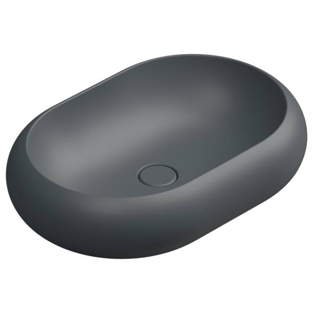 Раковина накладная 60x42 см GSG Ceramic Design Petra PELAV60028, Ebano Matt