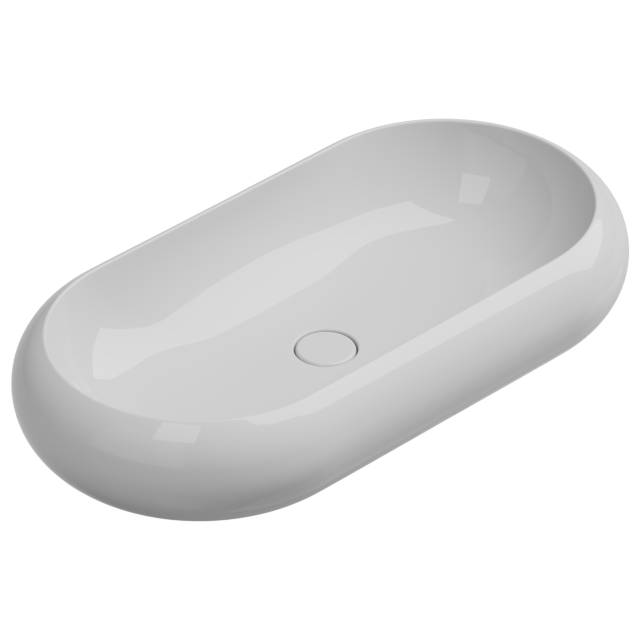 Раковина накладная 80x42 см GSG Ceramic Design Petra PELAV80000, белый глянцевый