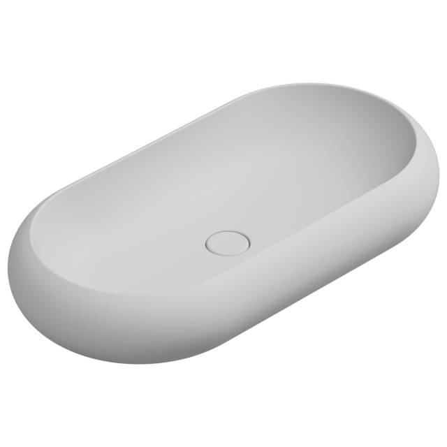 Раковина накладная 80x42 см GSG Ceramic Design Petra PELAV80001, белый матовый