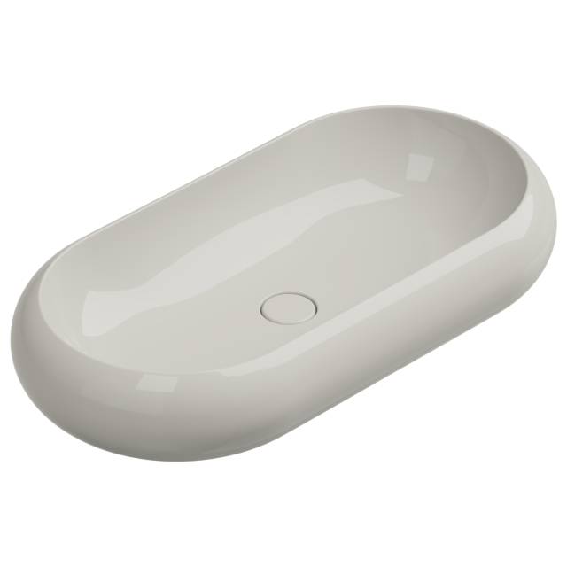 Раковина накладная 80x42 см GSG Ceramic Design Petra PELAV80013, пергамон глянцевый