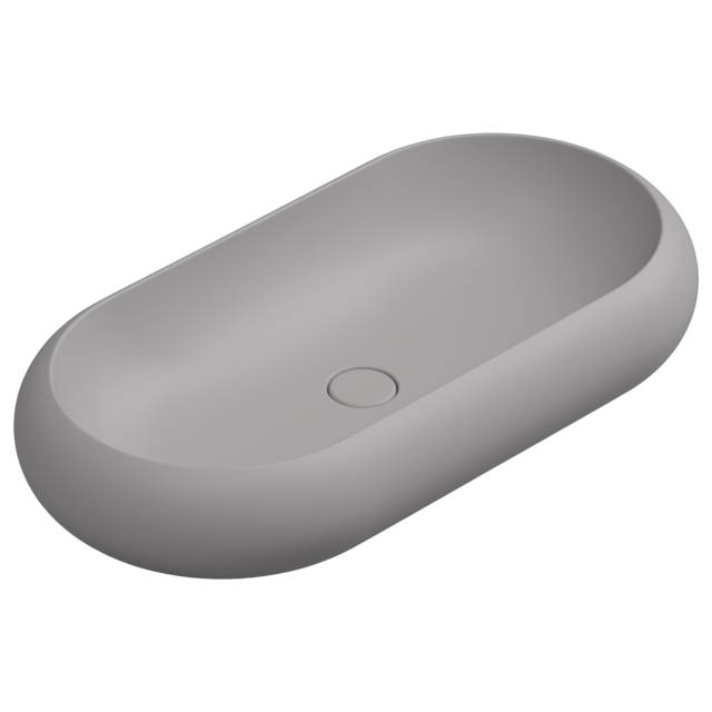 Раковина накладная 80x42 см GSG Ceramic Design Petra PELAV80038, Fumo Matt