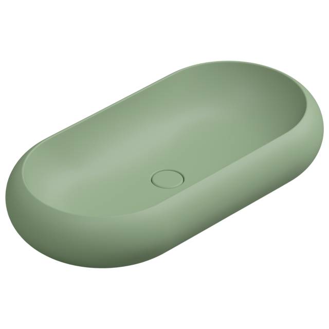 Раковина накладная 80x42 см GSG Ceramic Design Petra PELAV80031, Salvia Matt