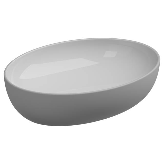 Раковина накладная биколор 55x42 см GSG Ceramic Design Easy EALAVOV55BI000/033, White/Perla Matt