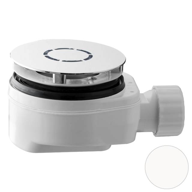 Сифон для душевого поддона OMP Tea Aloha 6261.086.6.XD, белый матовый