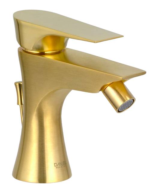 Смеситель для биде Daniel Diva DV604DP, золото брашированное
