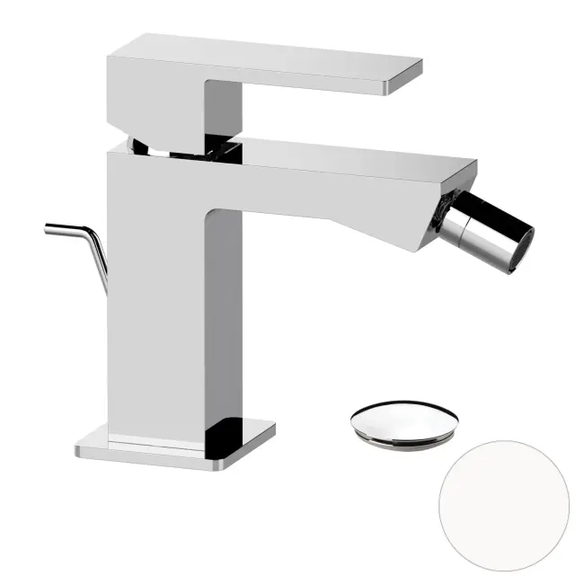 Смеситель для биде Mariani Rebel A37493RE12, белый матовый