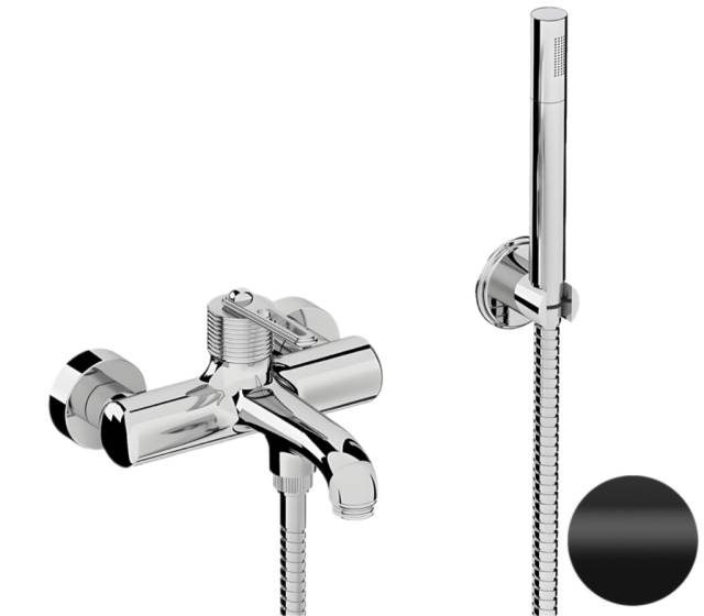 Смеситель для ванны Daniel Brooklyn BY61015, чёрный матовый