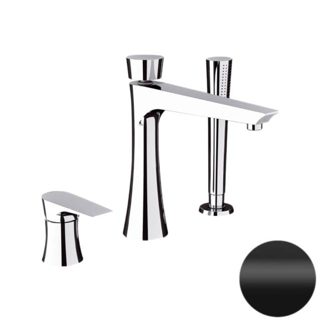 Смеситель для ванны Daniel Diva DV69115, чёрный матовый