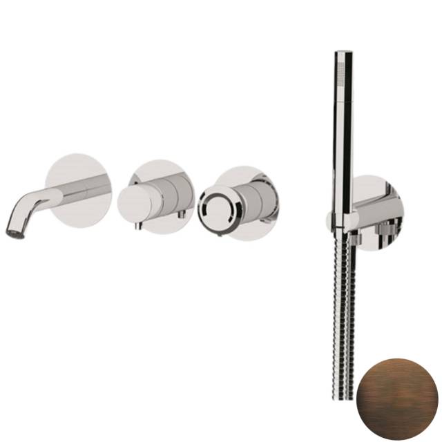 Смеситель для ванны Remer Element ET53D2PWBBR, бронза масляная