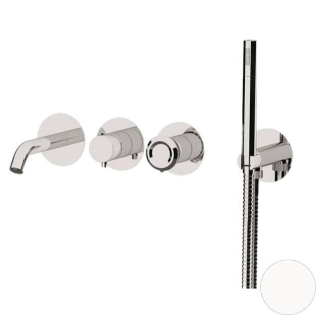 Смеситель для ванны Remer Element ET53D2PWBBO, белый матовый