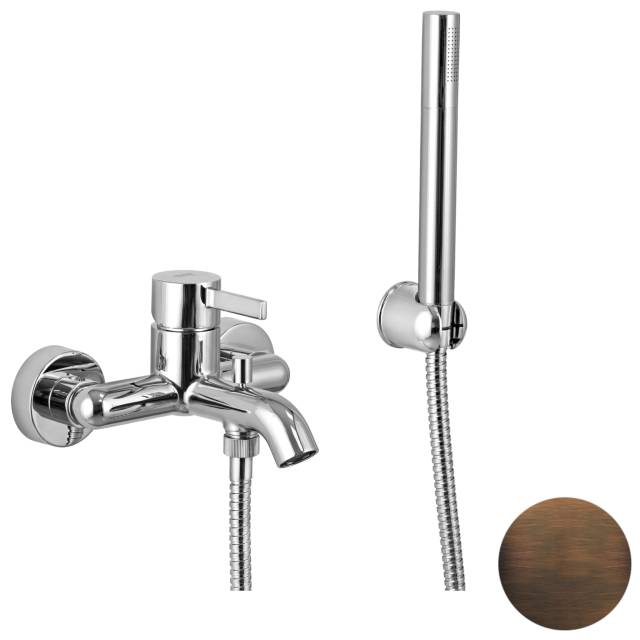 Смеситель для ванны Remer Metrica MC02BR, бронза масляная