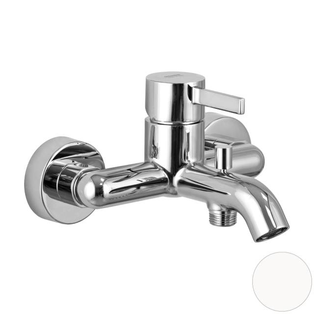 Смеситель для ванны Remer Metrica MC05BO, белый матовый