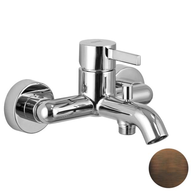 Смеситель для ванны Remer Metrica MC05BR, бронза масляная