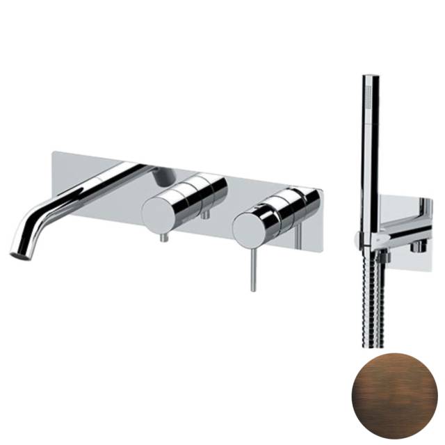 Смеситель для ванны Remer X Style X53D2WBBR, бронза масляная