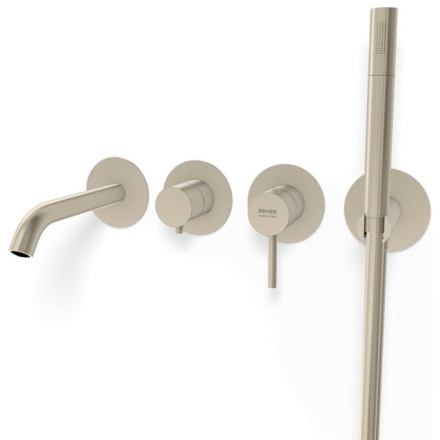 Смеситель для ванны Remer X Style X53D2PWBXV, сталь