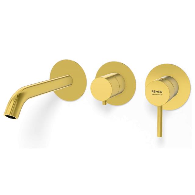 Смеситель для ванны Remer X Style X54D2PWBDO, золото глянцевое