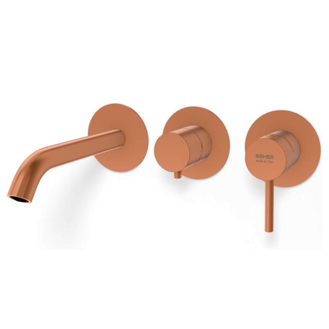 Смеситель для ванны Remer X Style X54D3PWBRP, медь брашированная