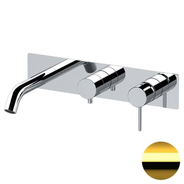 Смеситель для ванны Remer X Style X54D3WBDO, золото глянцевое