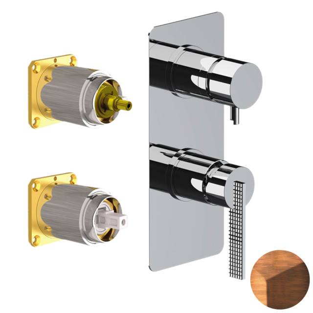 Смеситель для душа Daniel Club ANC612D2KB64, медь состаренная