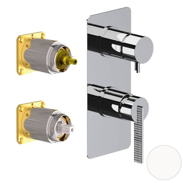 Смеситель для душа Daniel Club ANC612D2KB14, белый матовый