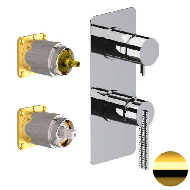 Смеситель для душа Daniel Club ANC612D3KBDO, золото глянцевое