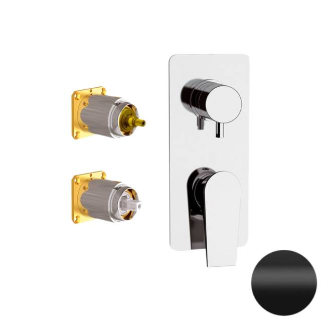 Смеситель для душа Daniel Diva DV612D2KB15, чёрный матовый