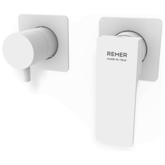 Смеситель для душа Remer Absolute AU93ZPWBBO, белый матовый
