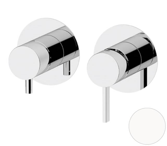 Смеситель для душа Remer Metrica MC92ZPWBBO, белый матовый