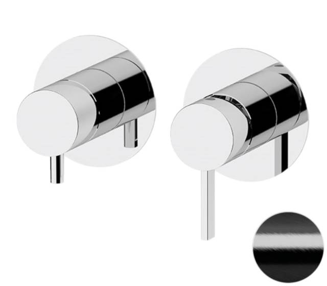 Смеситель для душа Remer Metrica MC93ZPWBCFP, черный брашированный хром