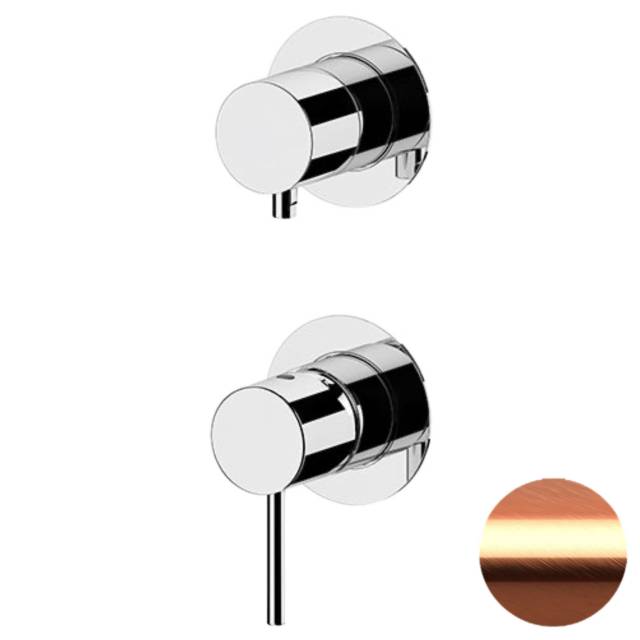 Смеситель для душа Remer X Style X93PWBRP, медь брашированная