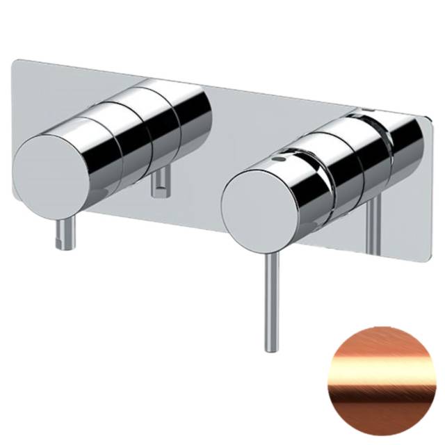 Смеситель для душа Remer X Style X93ZWBRP, медь брашированная